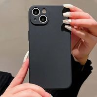 iPhone 16 Hülle Schwarz Silikon Case – Slim Soft‑Touch